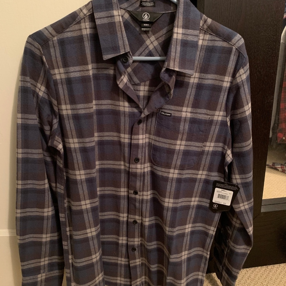 Lot of 6 Men Flannel Shirts - ALL Size SMALL